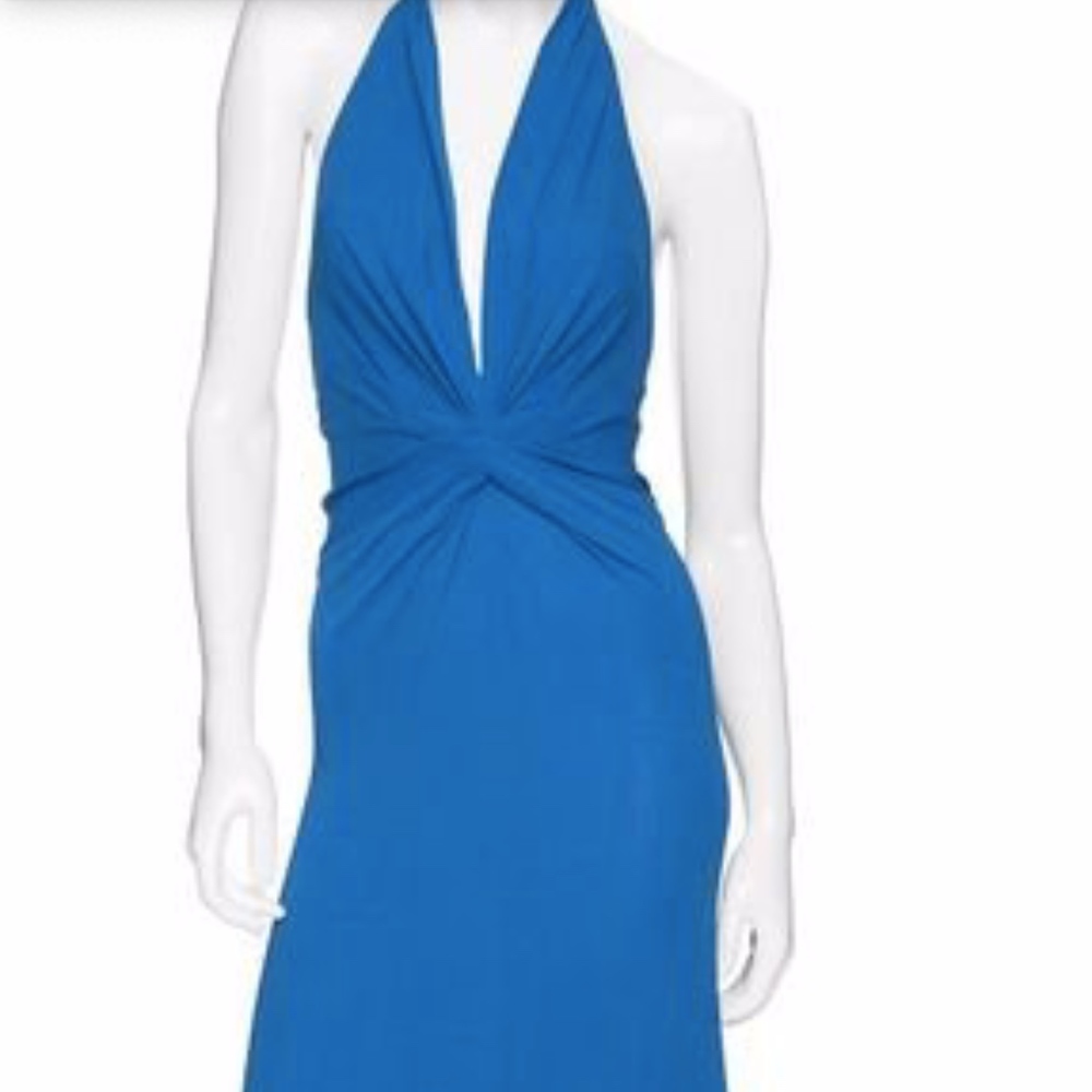 ISSA London Jersey Halter Maxi dress